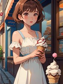 吃雪糕送女友
